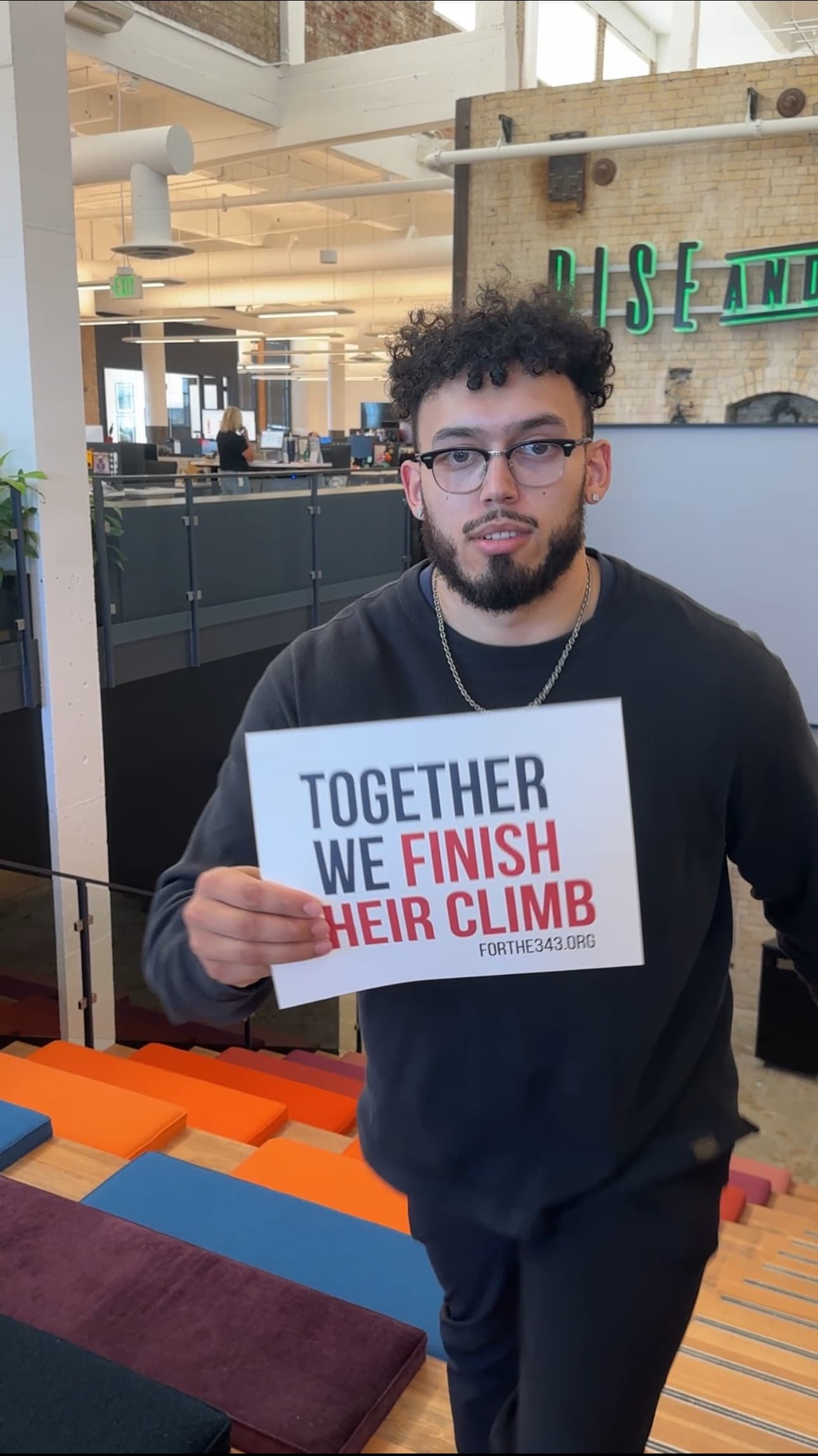 Climb one flight at work
